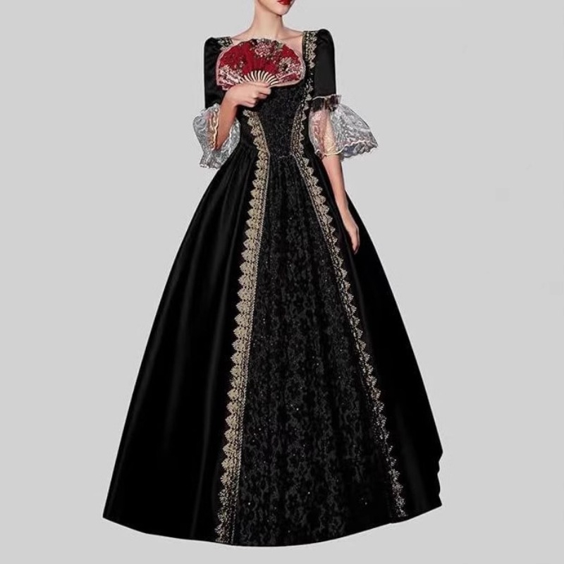 Medieval Renaissance Dress Women - S-5XL 여성용 신중세 르네상스 빅토리아풍 궁정