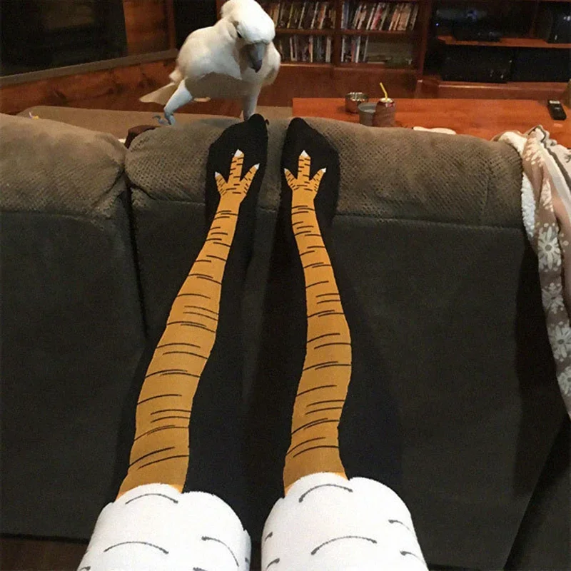 Funny Chicken Leg Socks - 남자 재미 있은 3D 치킨 양말
