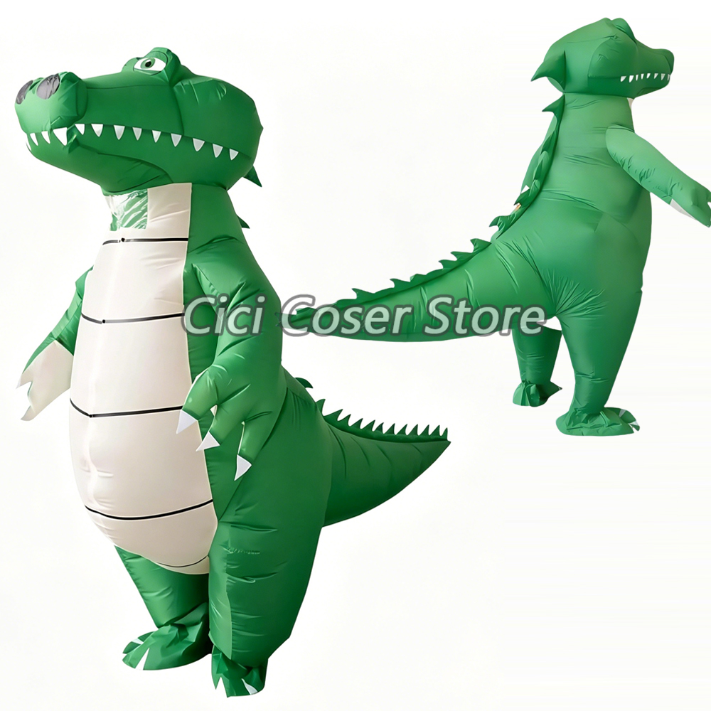 Inflatable Dinosaur Costume Adult - 애니메이션 할로윈 코스프레 풍선 악어 공룡