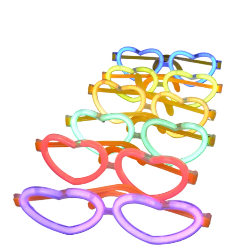 Glow In The Dark Party Glasses - 20 세트 축제 DIY 빛나는 하트
