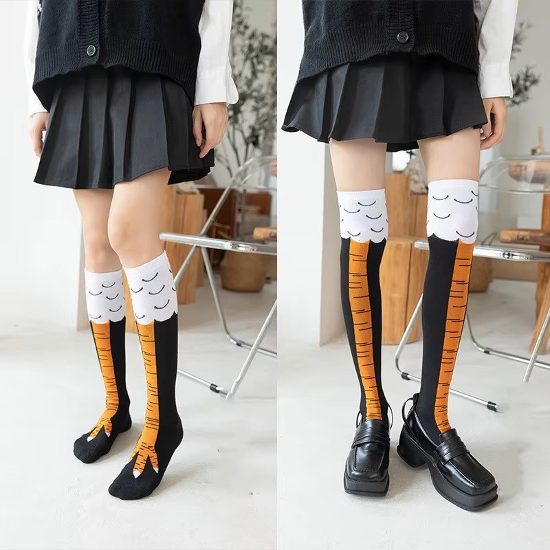 Funny Chicken Leg Socks - 1/2/3Pcs 재미 있은 치킨 발 스타킹