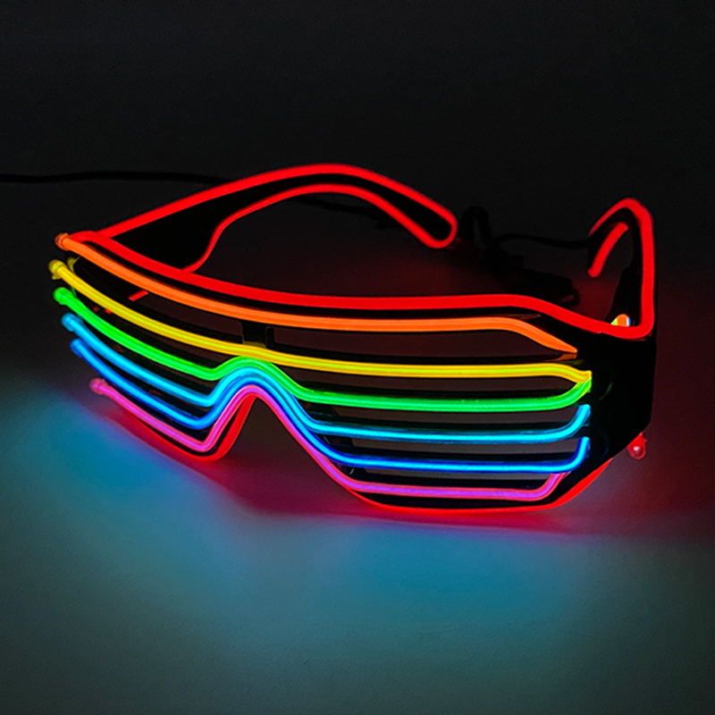 Glow In The Dark Party Glasses - 형광 다채로운 빛나는 안경 LED 조명