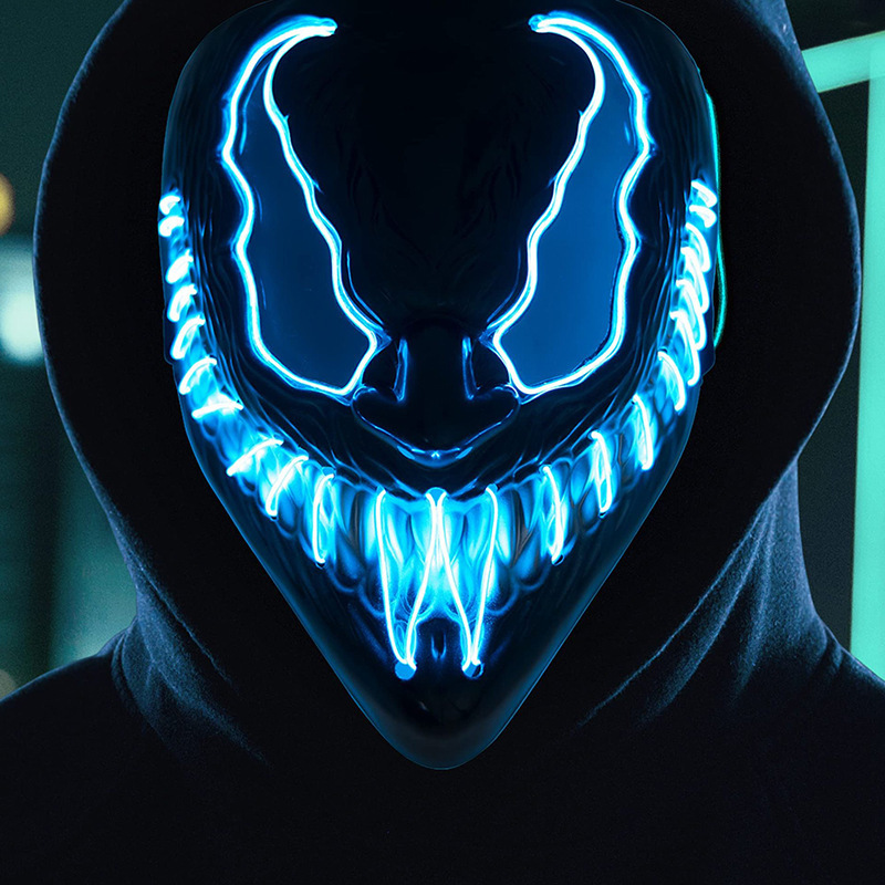 할로윈 마스크 공포 베놈 LED 발광 마스크, 코스프레 - Led Purge Mask Halloween 리뷰 및 가격