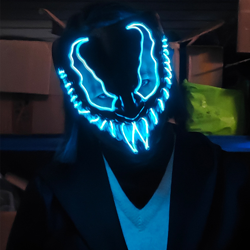 할로윈 마스크 공포 베놈 LED 발광 마스크, 코스프레 - Led Purge Mask Halloween 리뷰 및 가격