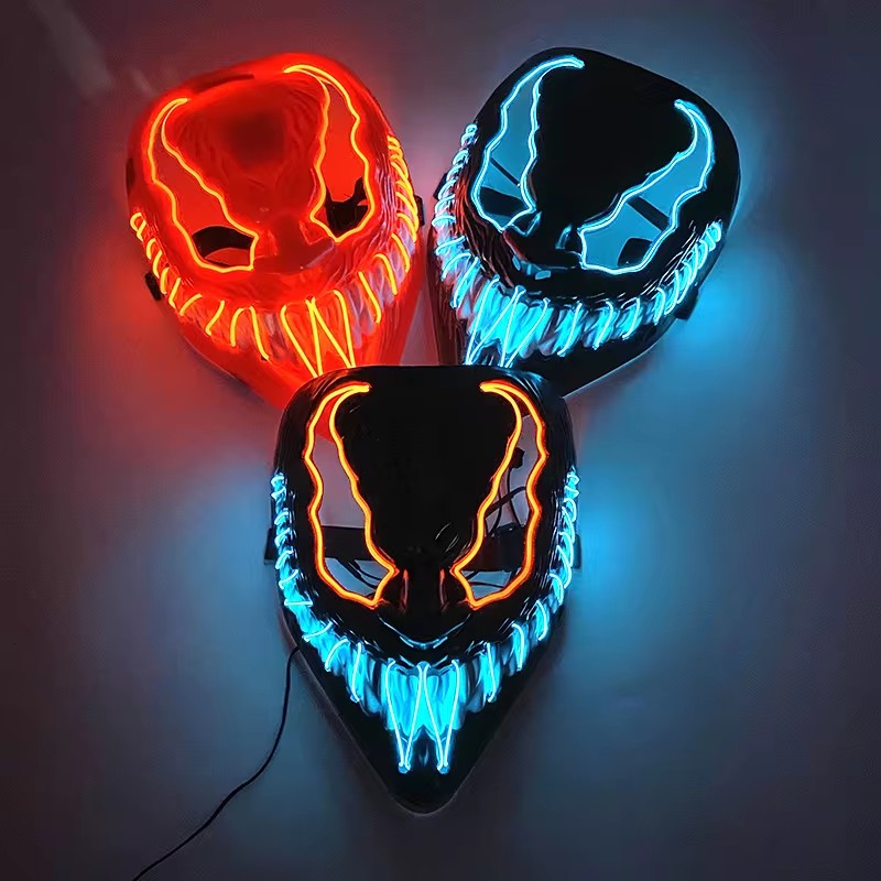 할로윈 마스크 공포 베놈 LED 발광 마스크, 코스프레 - Led Purge Mask Halloween 리뷰 및 가격