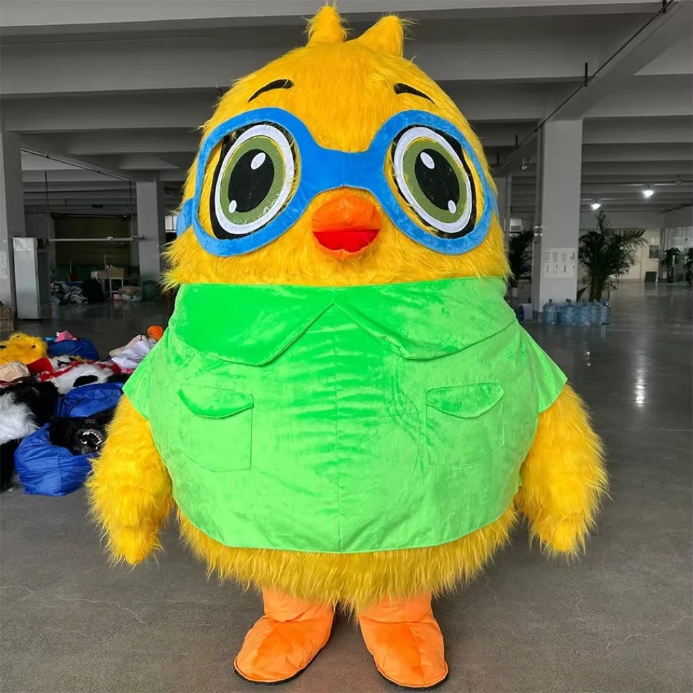 안경을 쓴 풍선 새 마스코트 의상, 성인용, 동물 테마 - Costumes 리뷰 및 가격