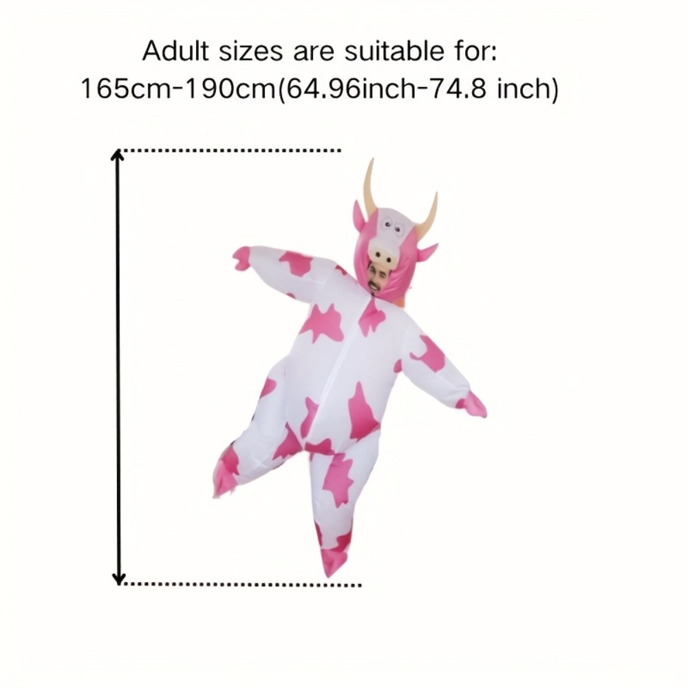 재미있는 분홍색 소 모양의 에어벌룬 의상, 성인용 유니 - Costumes 리뷰 및 가격