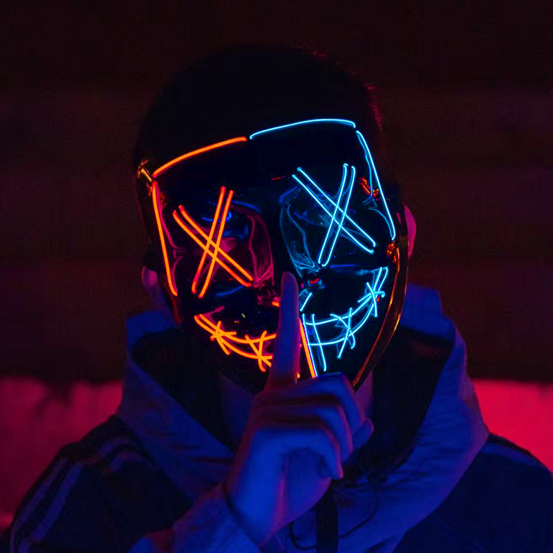 무선 네온 발광 퍼지 마스크 코스프레 야광 마스크 성인 - Led Purge Mask Halloween 리뷰 및 가격