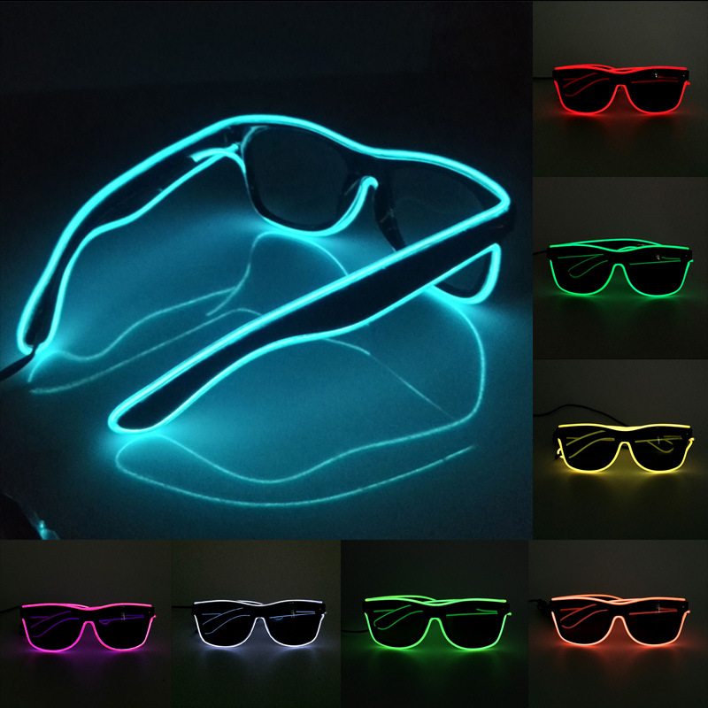깜박이는 EL 와이어 LED 안경, 빛나는 파티 장식  - Glow In The Dark Party Glasses 리뷰 및 가격