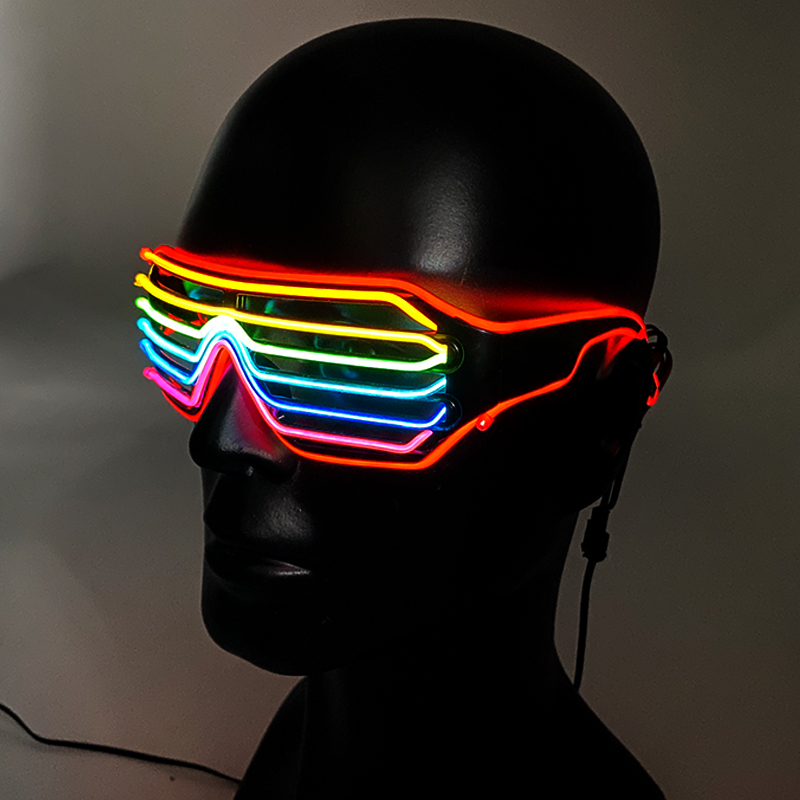 형광 다채로운 빛나는 안경 LED 조명 파티 안경 남성 - Glow In The Dark Party Glasses 리뷰 및 가격